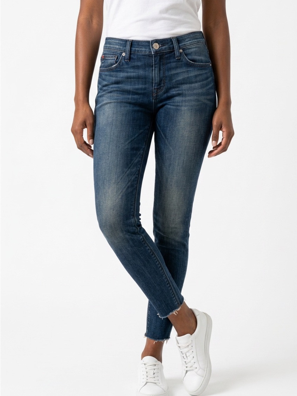 Hudson Jeans Krista Super Skinny in Faded Indigo Blue